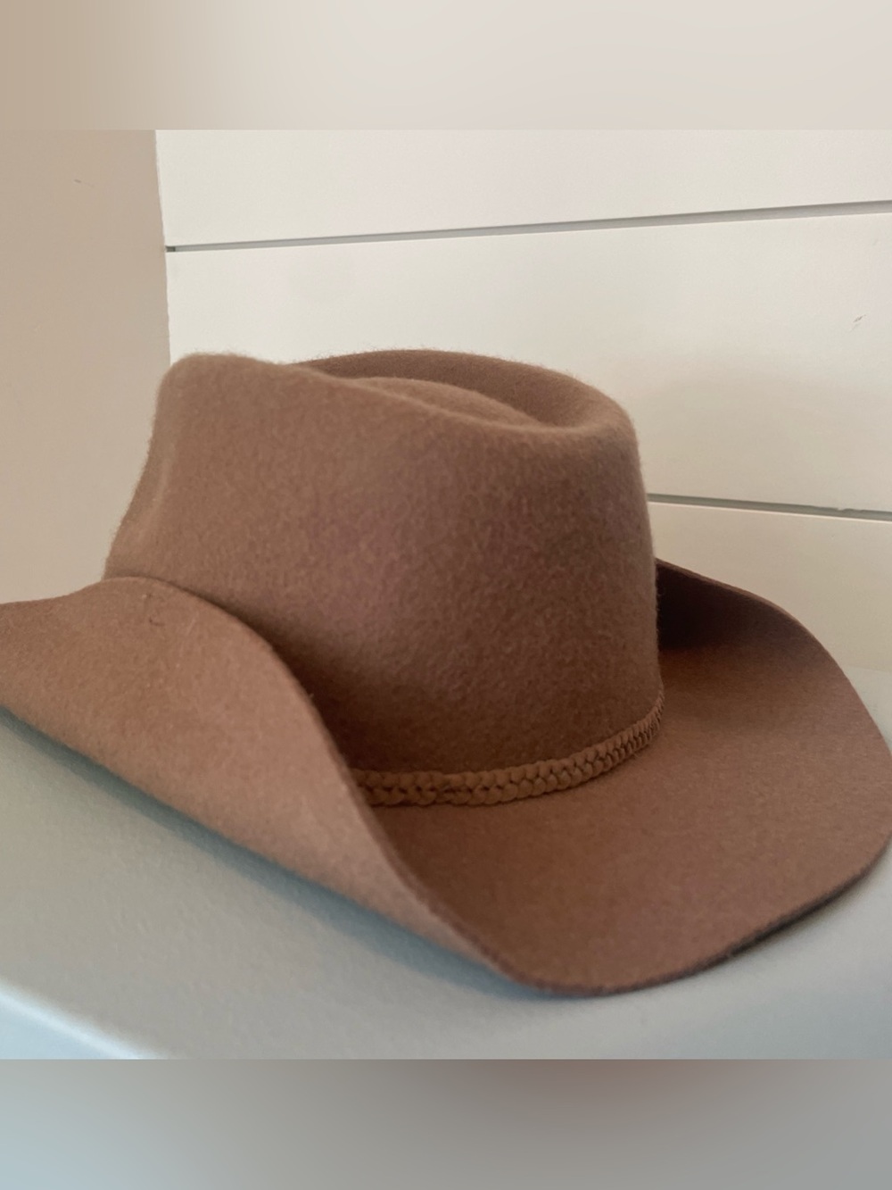 Vintage Baby Gymboree Classic light Brown Wool Felt Cowboy Hat